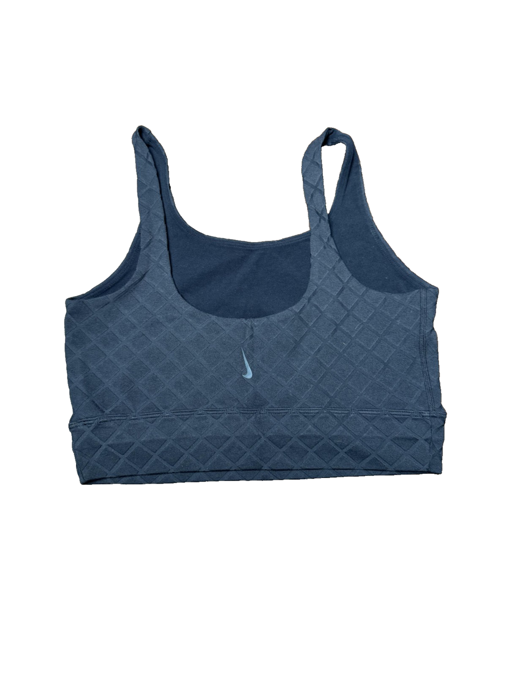 Nike Dri-FIT Sports Bra Womens Small Black Swoosh Quilted Racerback DA7088-010